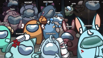 13 VTubers huge Among Us collab thumbnail (@nanobites)